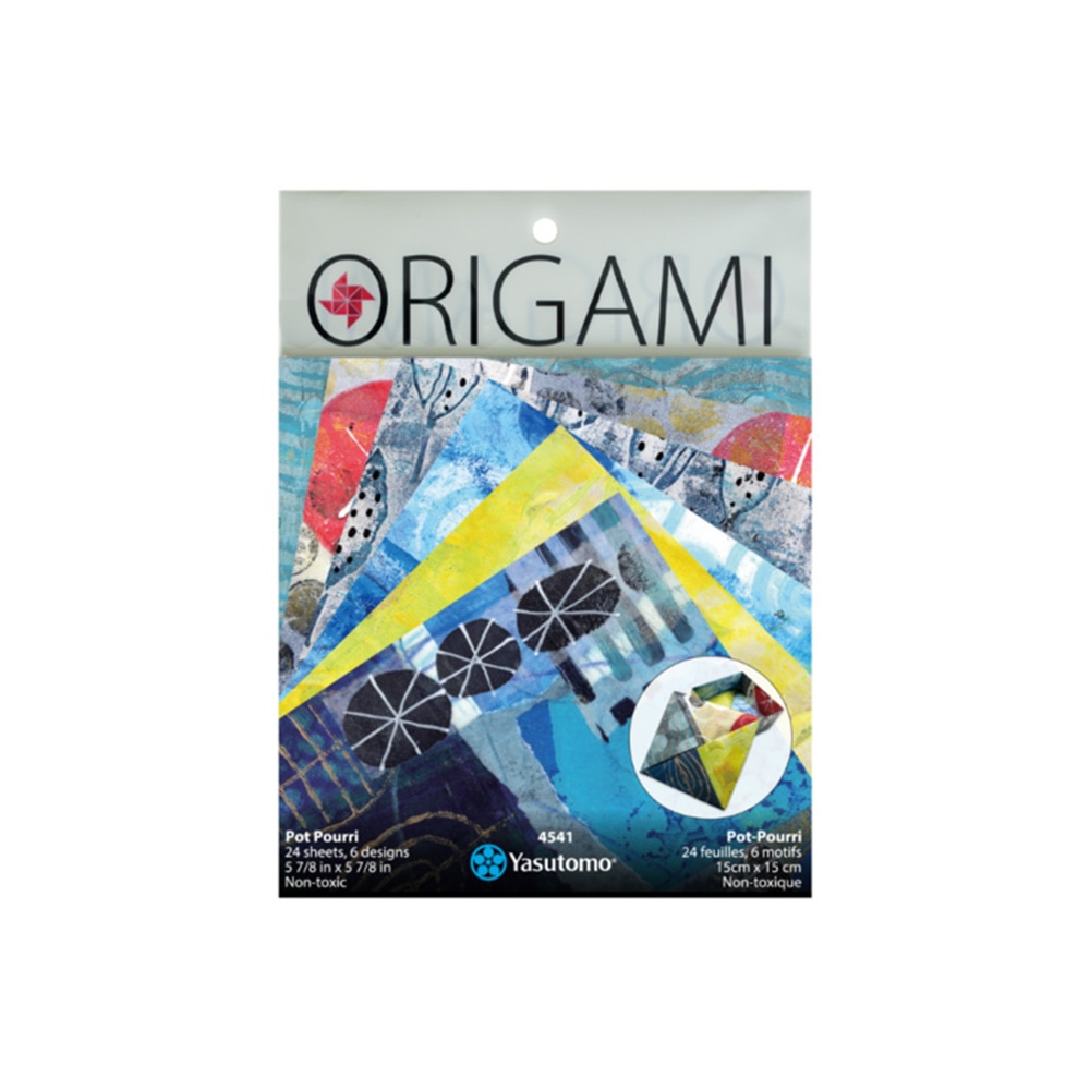 Yasutomo, Origami, Papers & Kits, Art & School, Painted Paper, Potpourri, 6 Patterns, 832514